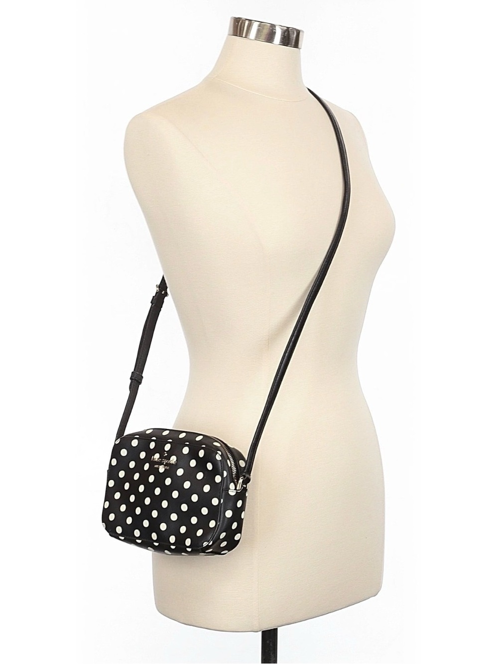 kate spade Black and White Polka Dot Crossbody Bag